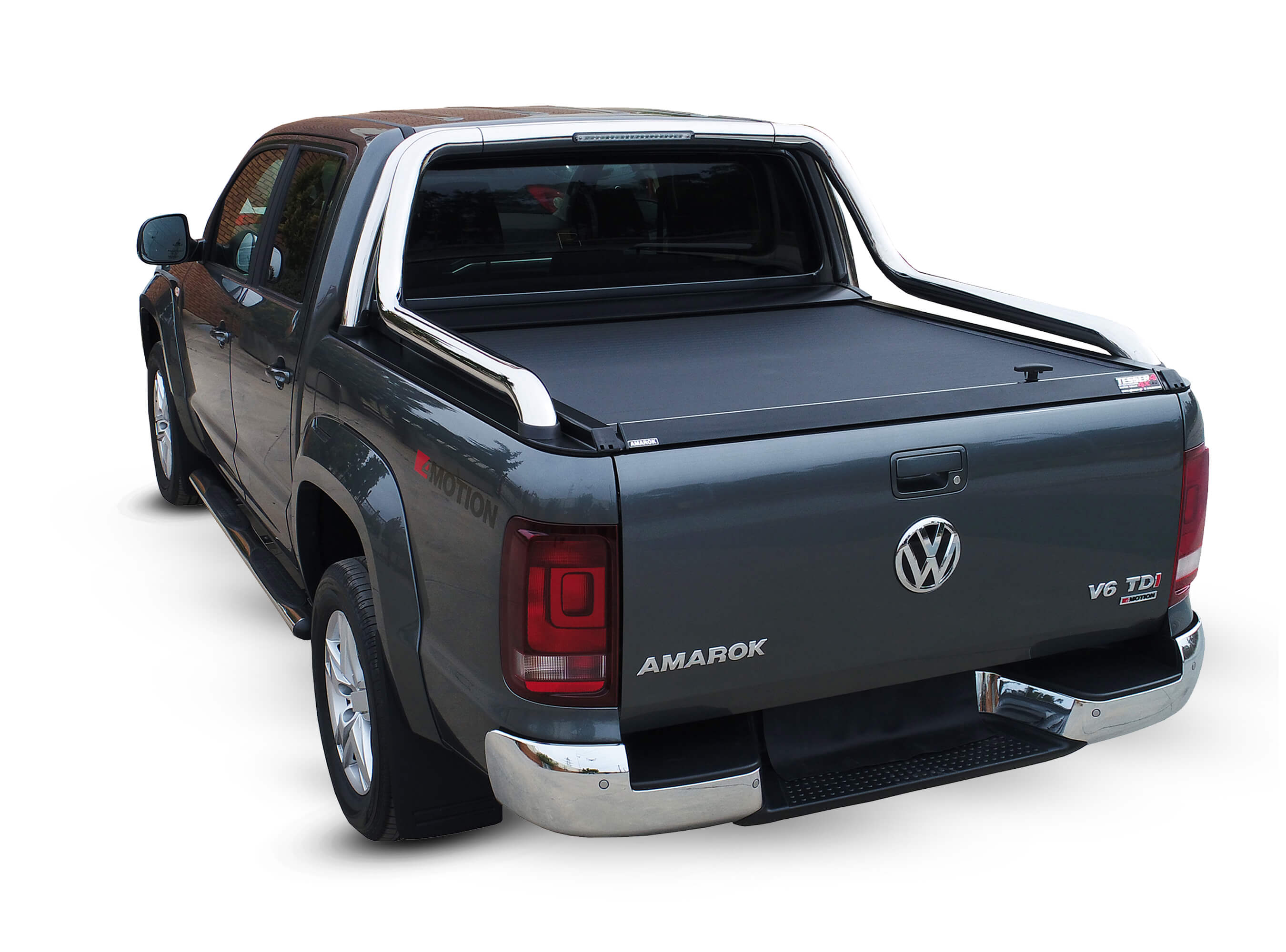 Tapis de sol en TPE pour Volkswagen Amarok Pick-Up (08.2010-.) - tapis  de voiture - noir - Aristar - Guardliner - cabine double