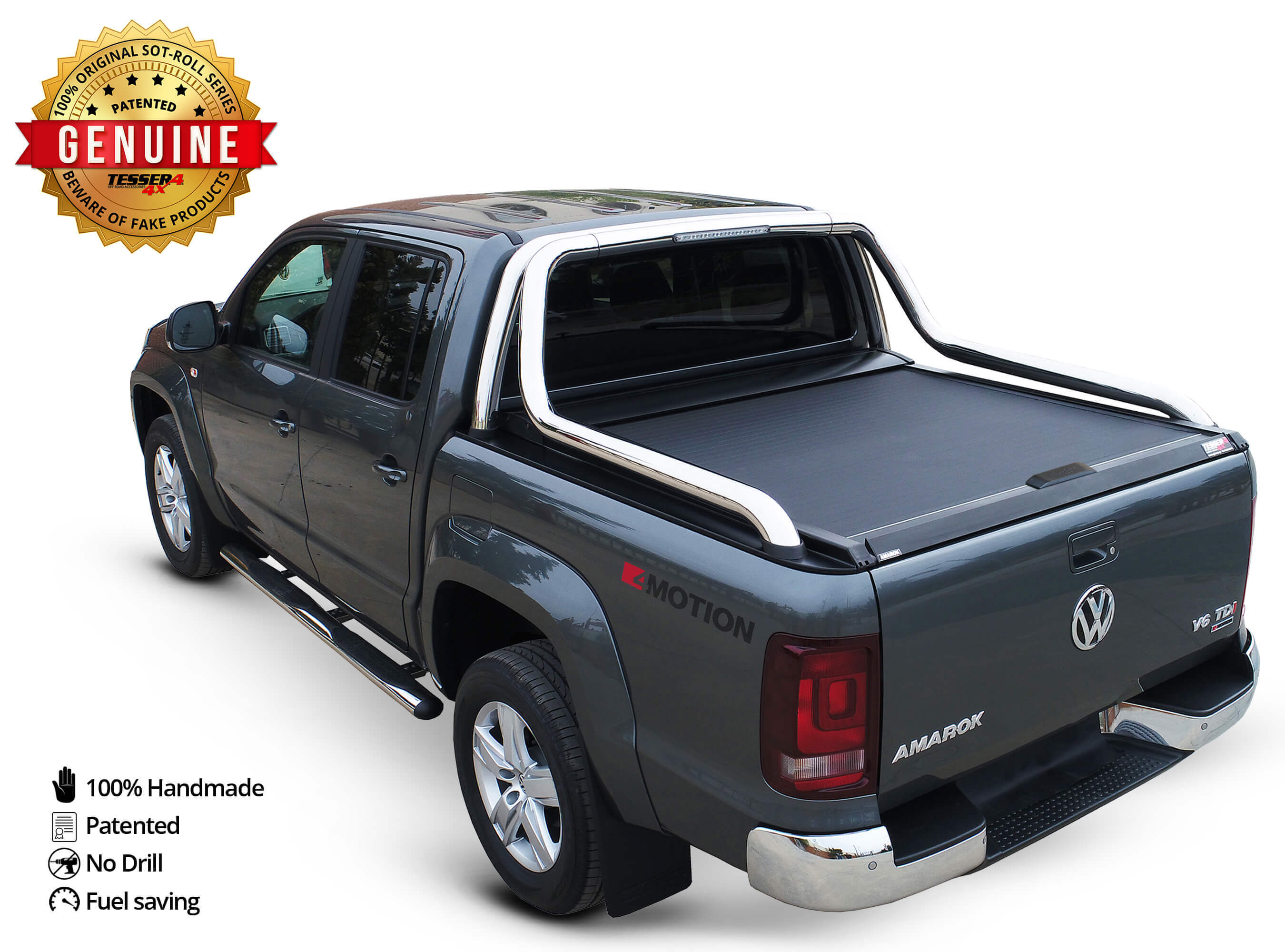 Einziehbare Pickup-Abdeckung, LKW-Ladefläche, Laderaumabdeckung, kompatibel  mit Ranger NP300 Amarok Hilux : : Auto & Motorrad